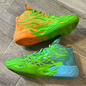 Puma + Teenage Mutant Ninja Turtles MB.04 Leonardo & Michelangelo Size 6.5